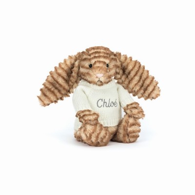 Jellycat Bashful Luxe Konijn Juniper with Cream Jumper | FS4856920